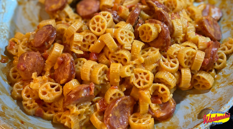 cheesy sausage pasta