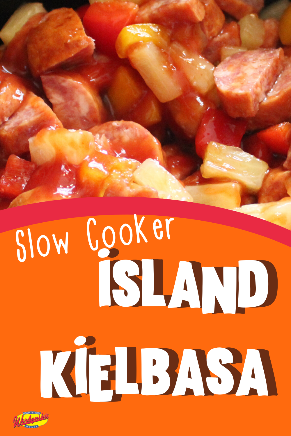 Sweet & Sour Kielbasa is a delicious and easy slow cooker recipe that combines pineapples, Polish sausage, and delicious sauce.