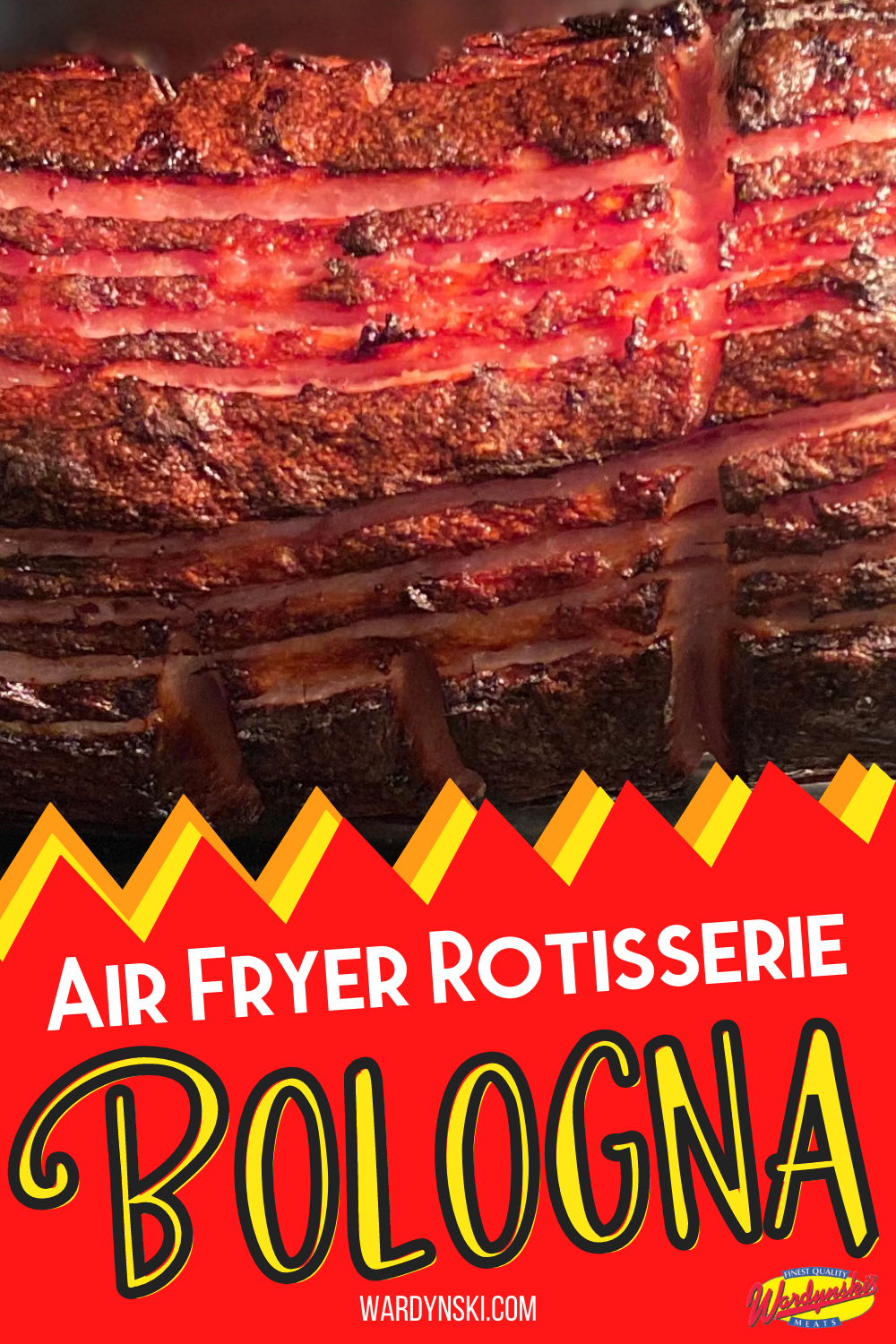 This easy air fryer recipe makes rotisserie bologna easy to make at home!